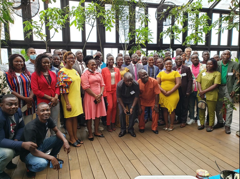 A group photo of the Food Systems Land use and Restoration project