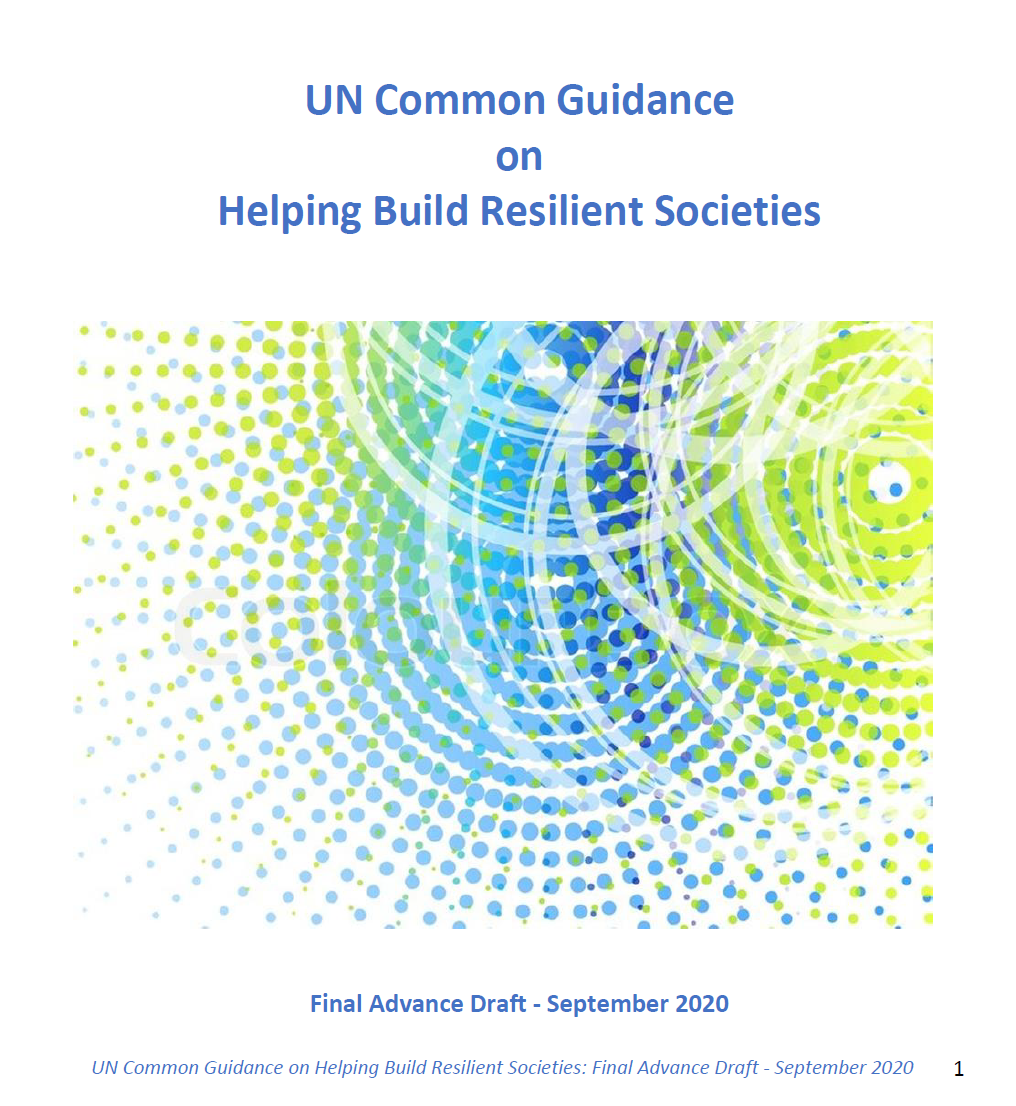 UN Common Guidance on Helping Build Resilient Societies