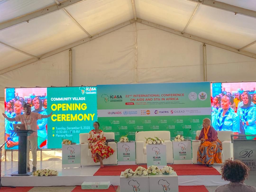 Brian Kanyemba KP representative in the ICASA International Steering Committee at the opening of the ICASA Community Village