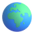 Globo terráqueo Europa África