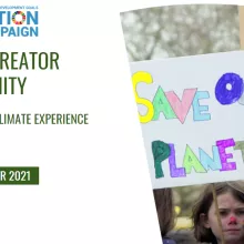 SHARE YOUR CLIMATE EXPERIENCE DURING COP26​ AND JOIN A NETWORK OF ACTIVISTS