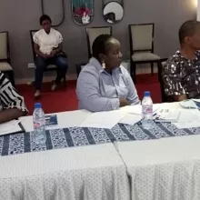 Members of Liberia's legislative and Senate Committees deliberate on the country's forest management laws