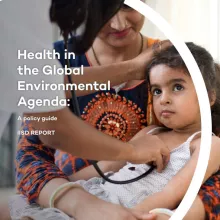 Cover health in the global environment agenda