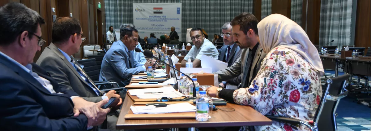 A picture from the national consultation session held in Basra - 11 May 2022